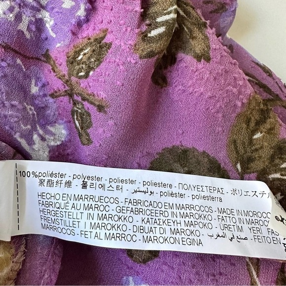 NWT ZARA MULTICOLOR FLORAL PRINT TOP / BLOUSE - NWT - Picture 10 of 10